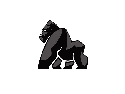 Gorilla ape gorilla icon logo monkey