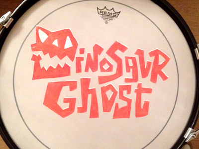 Dinosaur ghost Drum dinosaur drum ghost