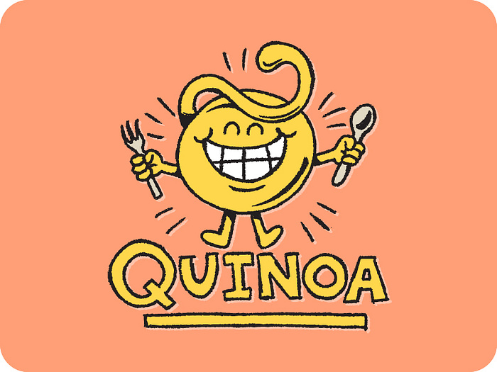 Cute Quinoa Character by Big Ryan on Dribbble