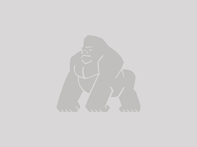 Gorilla gorilla icon logo monkey vector