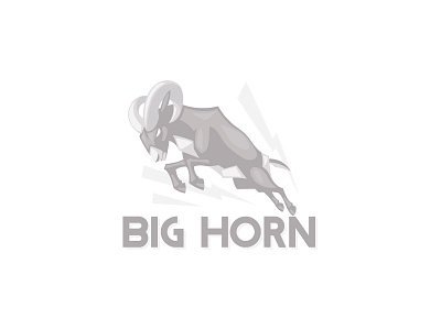 Big Horn big horn logo ram sheep vector
