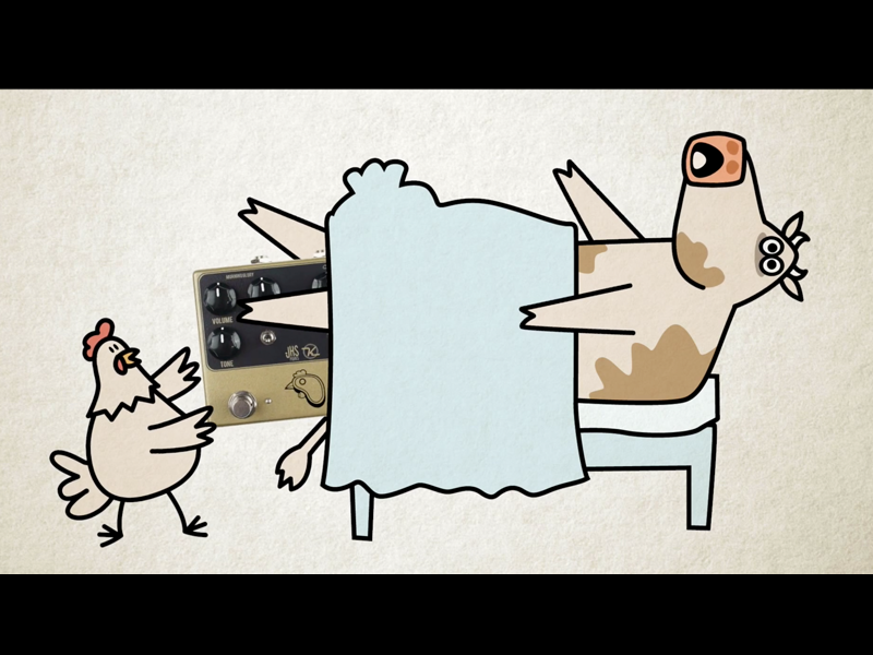 chicken loves cow guitar pedal chicken cow