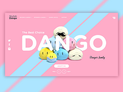 Dango Website UI Design branding design minimal ui ux web website