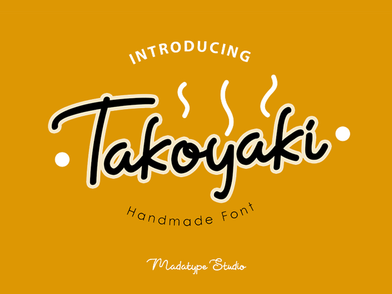Download Free Takoyaki By Madatype Studio On Dribbble PSD Mockup Template