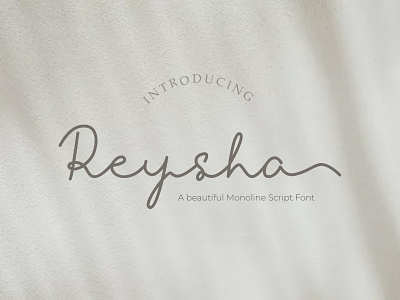 Reysha Monoline Font