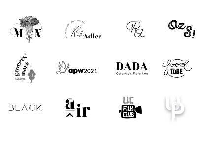 Logofolio design graphic graphic design illustration logo typography