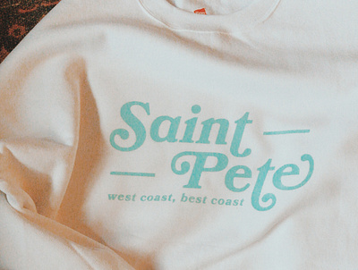 St. Pete Sweater branding clothing clothing design cricut design hand lettering illustration iron on logo sweater typography vector vinyl