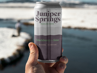 Juniper Springs Sparkling Water - Blackberry + Lime