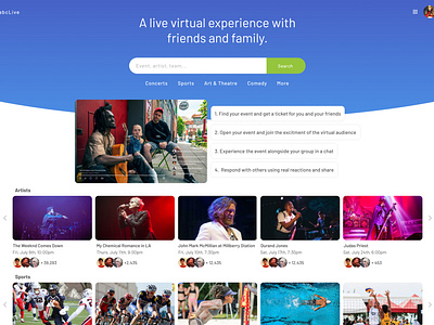 A Live Virtual Experience With Friends and Family