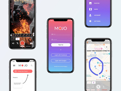 Mojo 12345 app branding clean design identity ios logo minimal mobile typography ui ux web