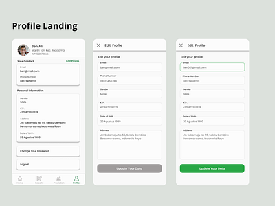 Profile Landing Lapor Tani's App