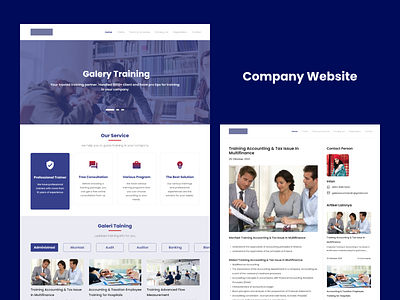 Gallery Training - Company Website for Professional Trainer app company website freelancer ui product design ui ui design website website design