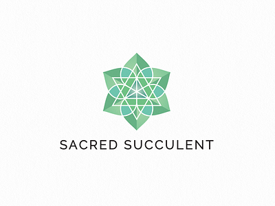 Sacred Succulent Logo branding branding and identity design geometry logo sacred sacred geometry sacred succulent sacredgeometry succulent succulents vector