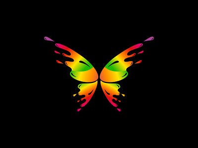 Colorful Butterfly branding butterfly design illustration logo vector