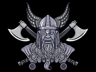 Odin Viking design illustration vector