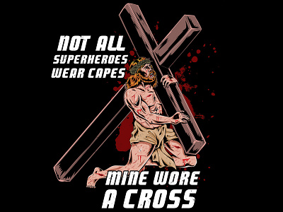 Wore A Cross design illustration vector