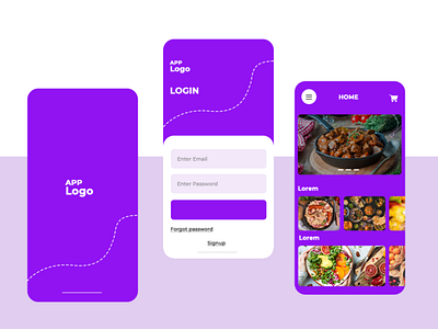 Food Order Application admindesign app design appdesign delivery app design food app foodapp illustration logo ui ui design ux