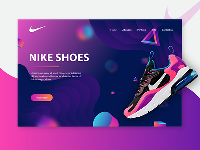 Nike Shoes nike shoes web design ui design