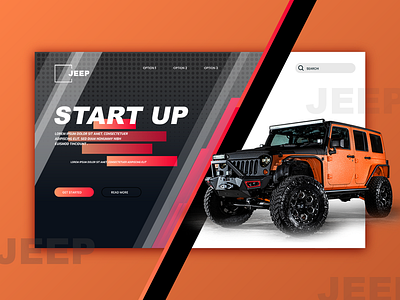 Jeep Car Web Concept