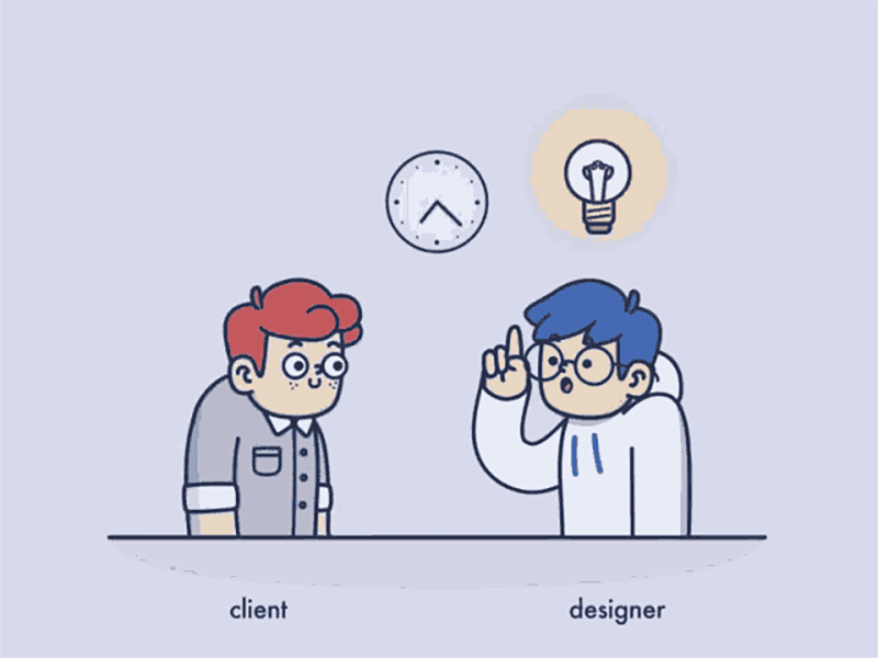 Client With Designer admindesign app design appdesign design illustration logo template ui ux vector web