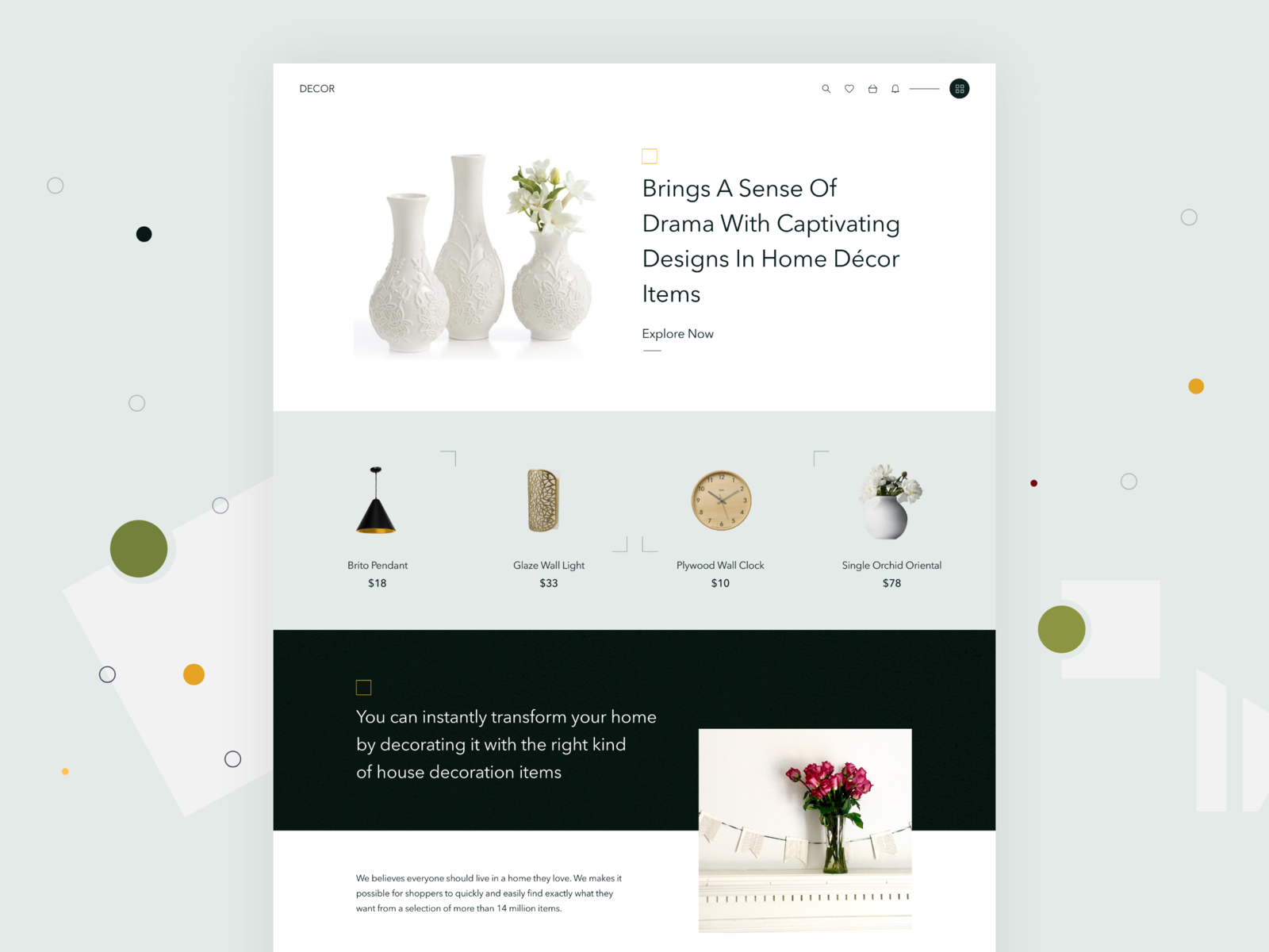 Home Decor Products By Focaloid Studio On Dribbble