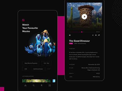 Movies Online App android design dribbble ios movie app movies play ui ux video videoplayer watch