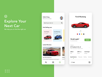 Explore car android android app car car app car ui dailyui design dribbble ford mustang ios typography ui ui ux ui deisgn