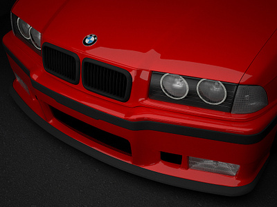 Bmw E36 4 3ds max bmw e36 vray