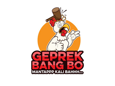 Chicken character logo