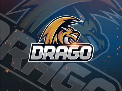 Dragon esport logo cartoon character cartoon logo esports logo illustration mascot logo vector