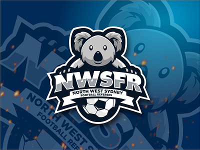 Koala and football esport logo