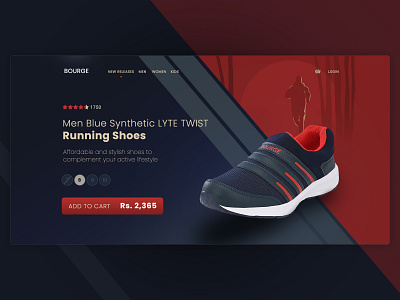 Shoes / Footwear Shopping Cart Landing Page