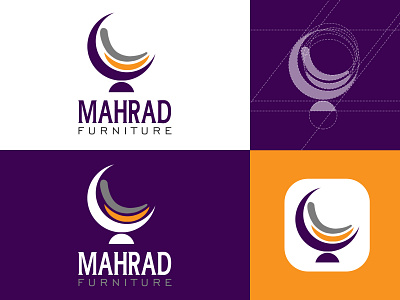 design logo mahrad furniture app company desain font furniture icon idea logo logodesign logotype mahrad mockup moon sofa typography ui ux vector web