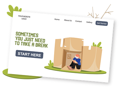 Take a break - Quarantine illustrations pack 2020 ai alone boxes character character design covid19 download flat free freebie illustration isolation lonely pack quarantine social distancing vector