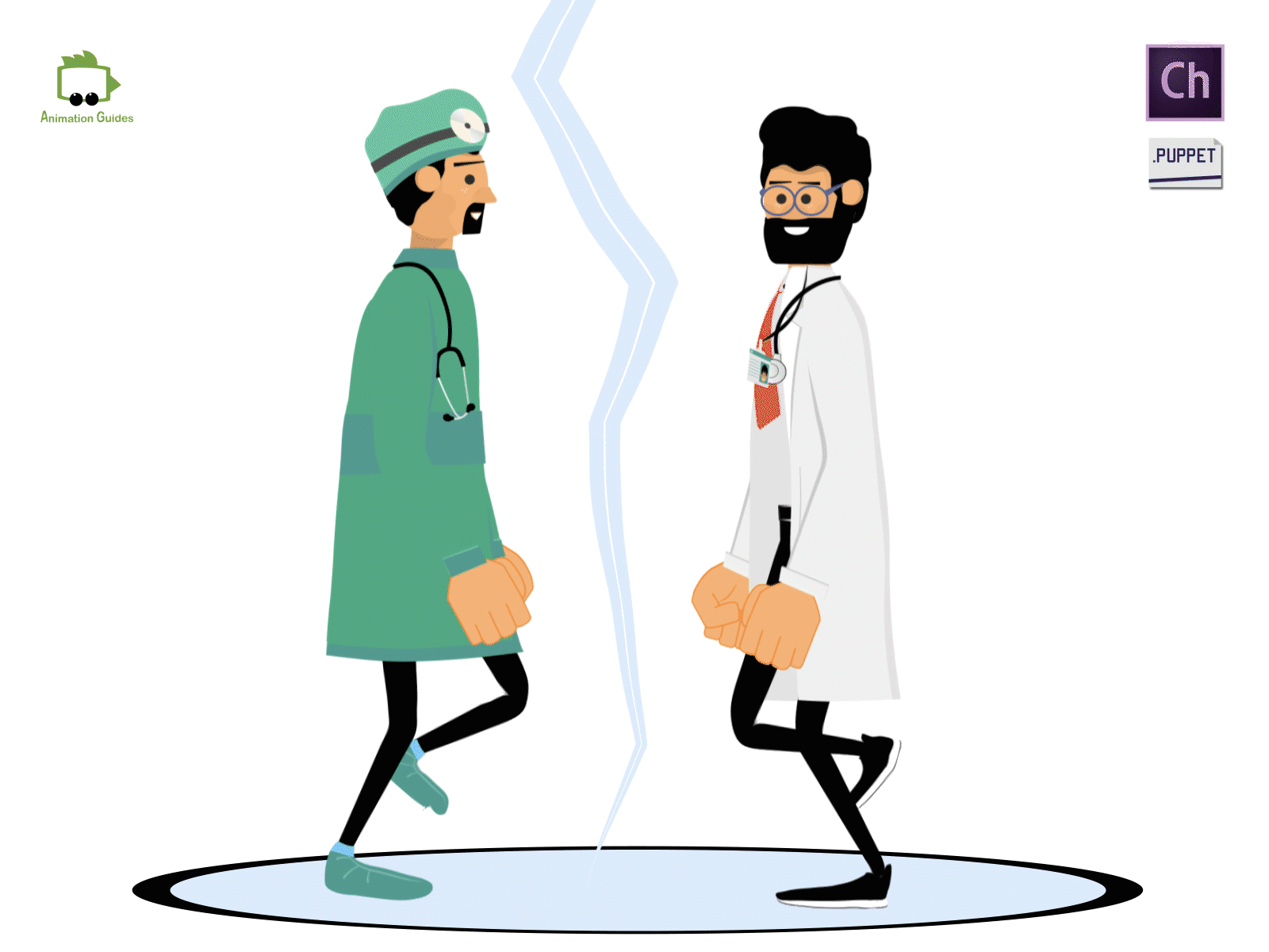 Doctors Arena animation character character animation character animator character design doctor doctors download flat health care hospital illustration medical medicine motion capture nurse puppet puppets surgeon vector