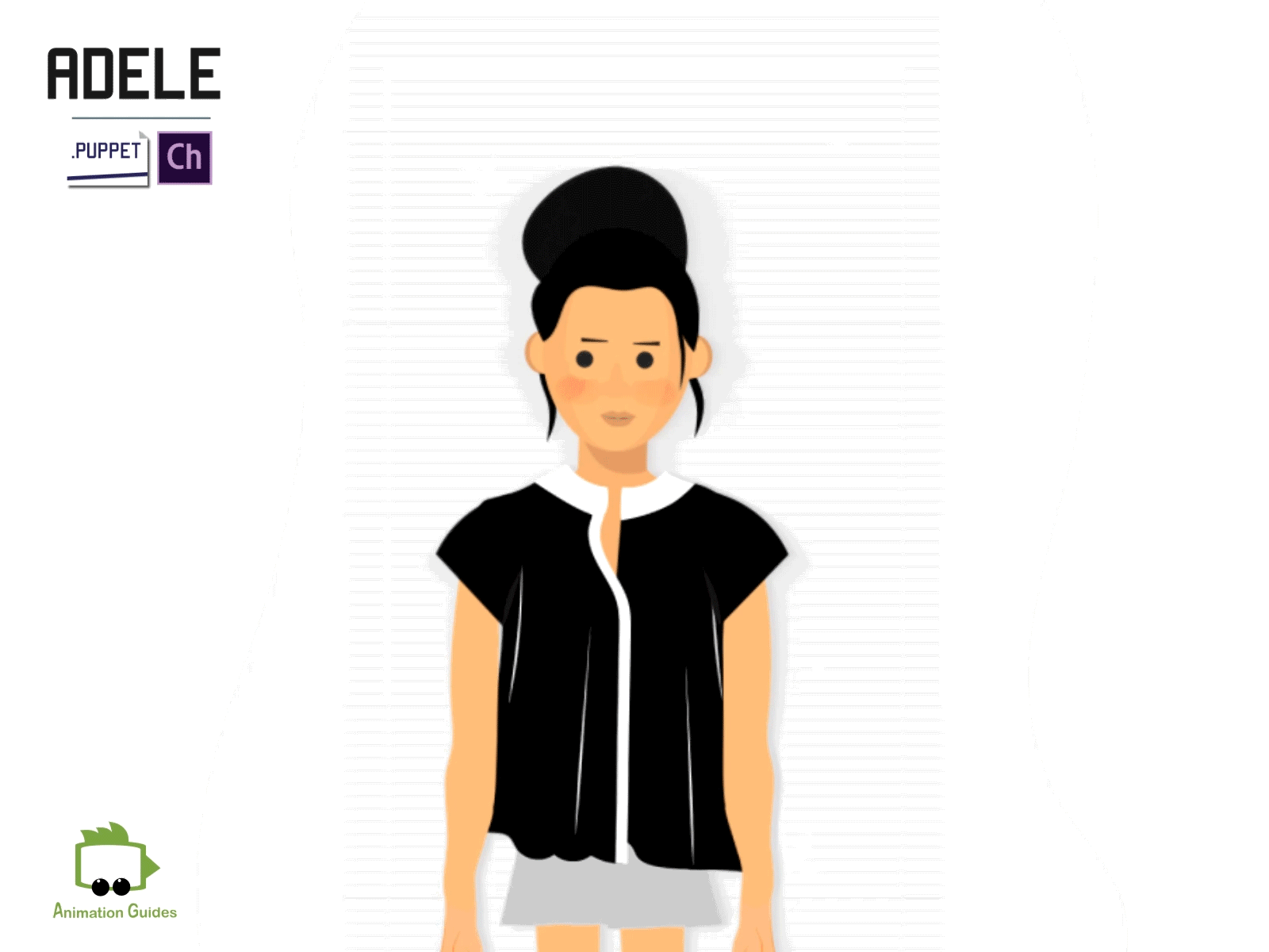 More from Adele.... animated character character animation character animator character design download female female character flat illustration puppet vector