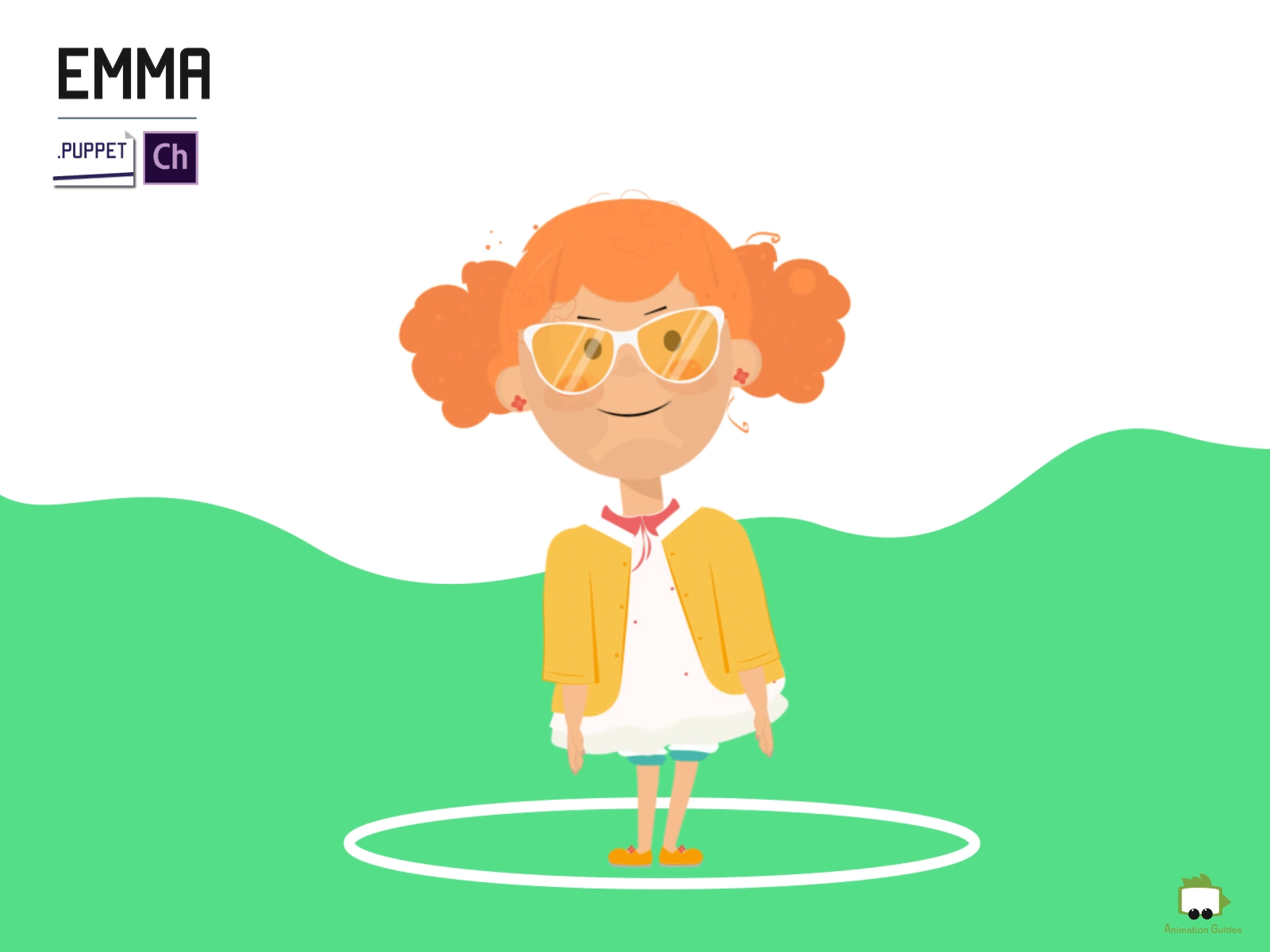 Meet Emma adobe character animator animation character character animator character design child design download flat girl illustration kid puppet vector
