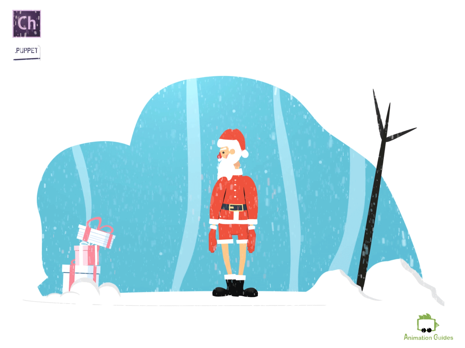 Getting Ready.... adobe character animator animated body tracker character character animator character design christmas download flat free freebie holiday illustration puppet santa snow vector winter