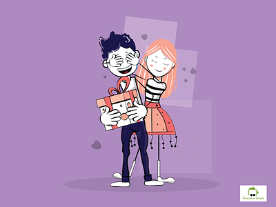 Guess Who .... adobe character animator character character animator character design couple download female flat gift illustration male puppet puppets relationship romance stick figure surprise vector