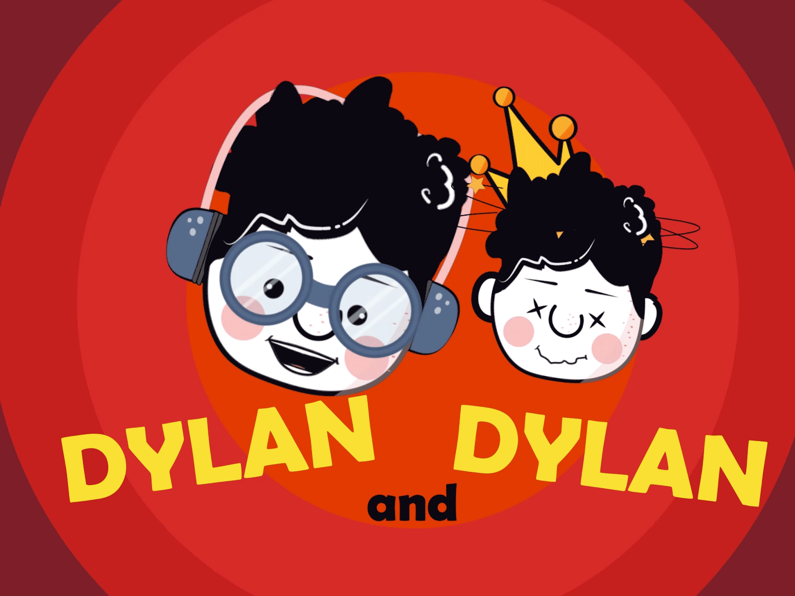 Dylan and Dylan 😁&😎 adobe character animator animated animation cartoon character character animator character design download expressions faces head illustration puppet title tv show youtube