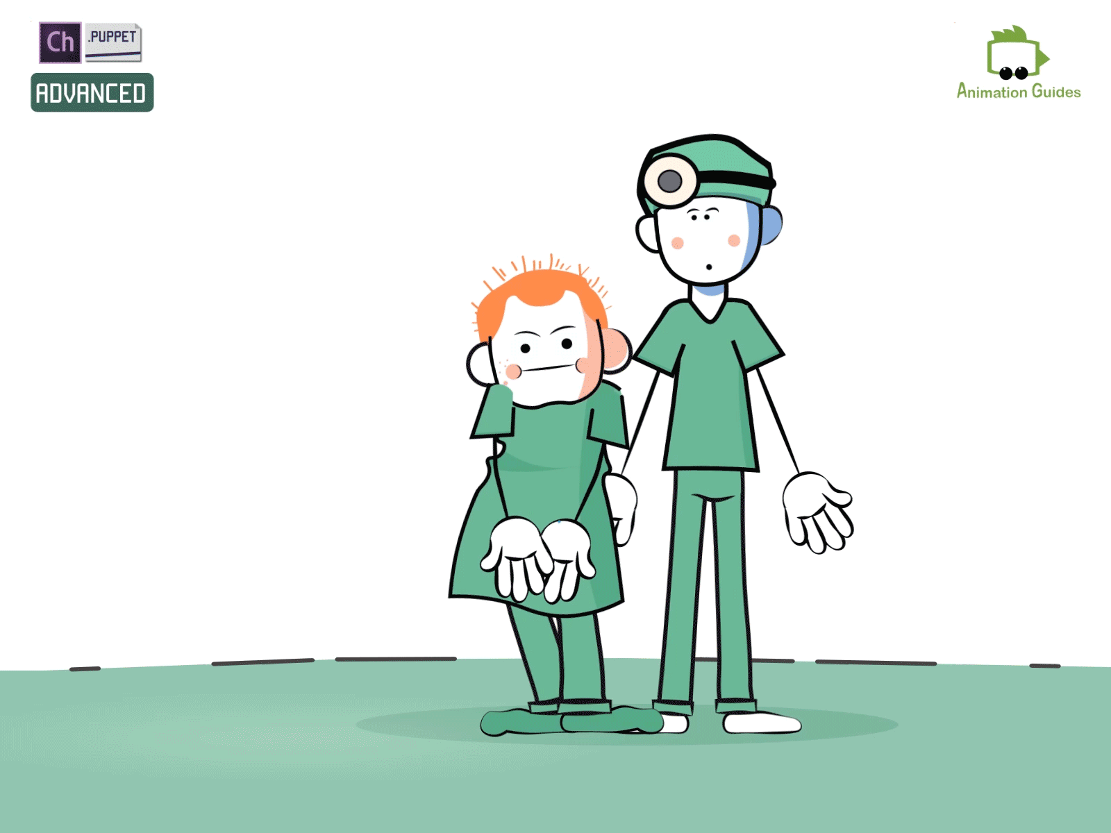 Hospital Puppets Say Hi ... ✋ adobe character animator adobe puppet animated animation character character animator doctor doctors download puppet puppets