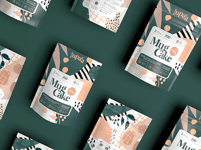Lupaa Minute Mug Cake branding food packaging packaging packaging design