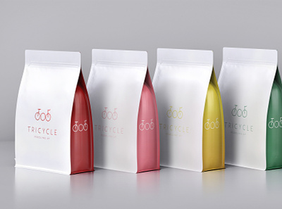 Tricycle coffee bags branding cafe coffee coffee packaging packaging restaurant roastery