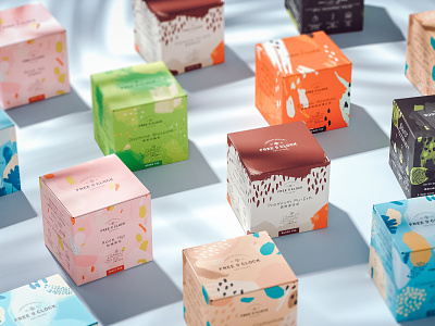 Free O'Clock Tea packaging beverages branding design illustration packaging packaging design tea tea packaging