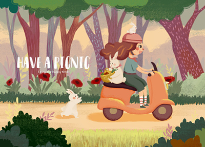 Have a picnic illustration