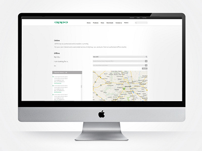 Find Us - Oppo app application design for web flat design graphic design location navigation application search store website application