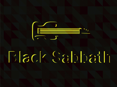 Black Sabbath Typography Fan Art