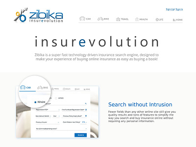 Features Page features insurance user interface