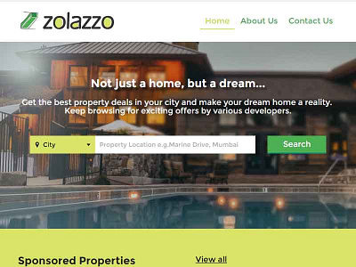 zolazzo.com(Homepage) property listing real estate responsive search listing