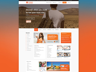 Concept Design Bank Of Baroda bank interaction design online banking user experience user interface